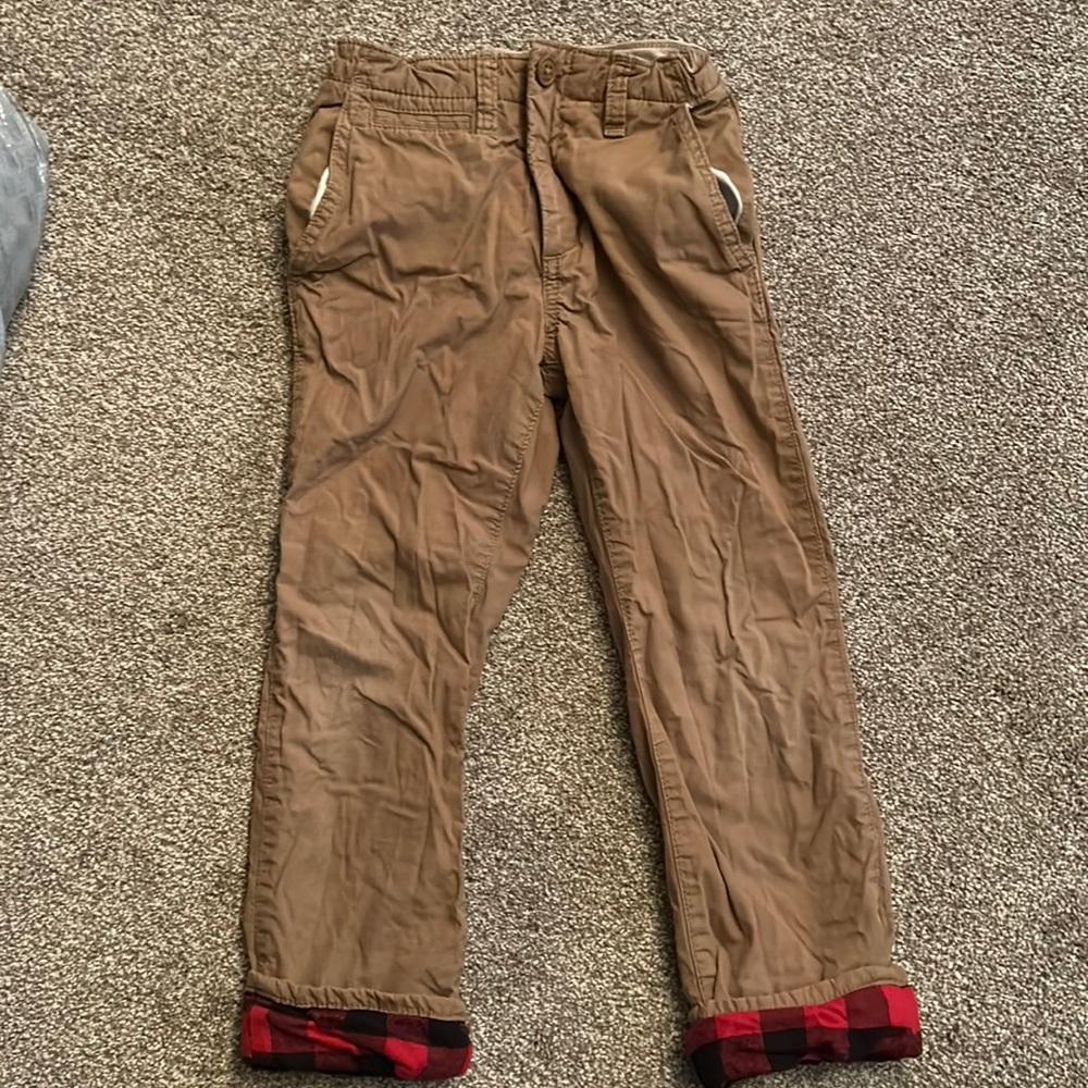 Boys size 6 flannel lined pants.